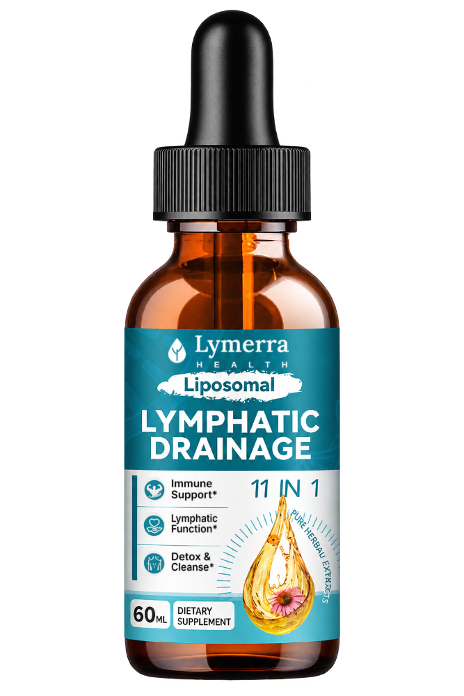 Lymerra Liposomal Lymphatic Drainage Drops, 60 mL amber dropper bottle